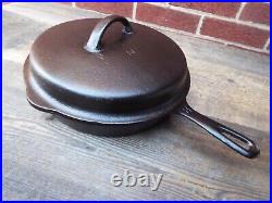 Foster Iron Age #8 / 10-1/2 Cast Iron Skillet with Lid, Restored