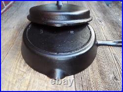 Foster Iron Age #8 / 10-1/2 Cast Iron Skillet with Lid, Restored