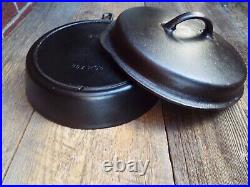 Foster Iron Age #8 / 10-1/2 Cast Iron Skillet with Lid, Restored