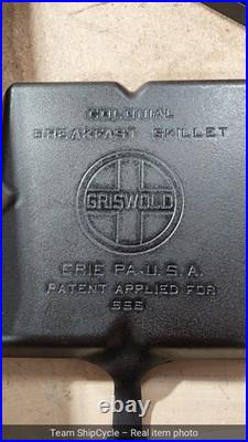Fully Reconditioned Seasoned Griswold 666 Colonial Breakfast Skillet Lar G2U