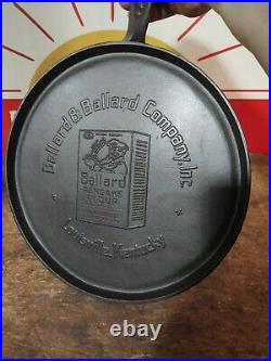 Fully Restored Ballard & Ballad #10 Cast Iron Griddle Pan Martin Seasoned