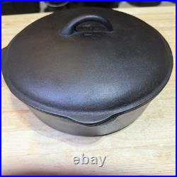 Fully Restored Birmingham BSR #8 Early Red Mountain Chicken Fryer Hand Scribed