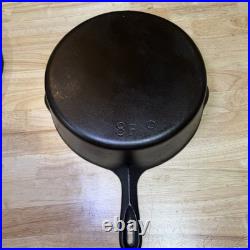 Fully Restored Birmingham BSR #8 Early Red Mountain Chicken Fryer Hand Scribed