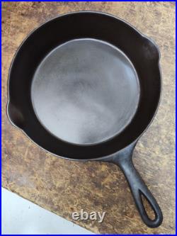 Fully Restored Erie Pre-Griswold #7 Cast Iron Skillet Pan 10 Seasoned