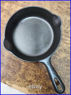 Fully Restored GRISWOLD #4 Cast Iron Skillet Pan Small Logo Seasoned Flat