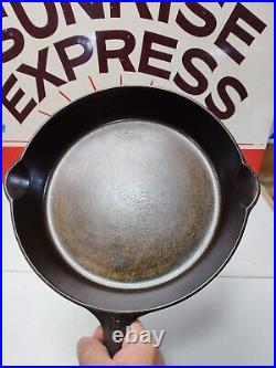 Fully Restored GRISWOLD CAST IRON #10 SKILLET Pan Large Logo 12 Seasoned Flat