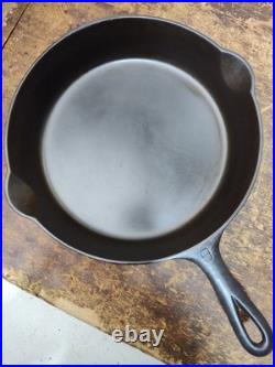 Fully Restored GRISWOLD CAST IRON #9 SKILLET Large Logo 11 Seasoned Flat