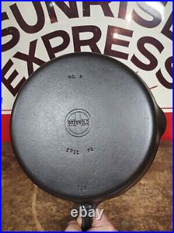 Fully Restored GRISWOLD CAST IRON #9 SKILLET Small Block 11 Seasoned Flat