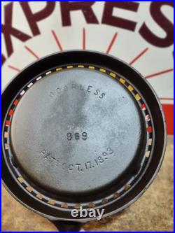 Fully Restored GRISWOLD Cast Iron Odorless Skillet Pan 10 Seasoned 869