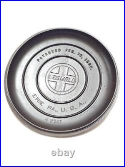 Fully Restored GRISWOLD Slant Logo #8 Cast Iron Lid A2551 Tite-Top Baster