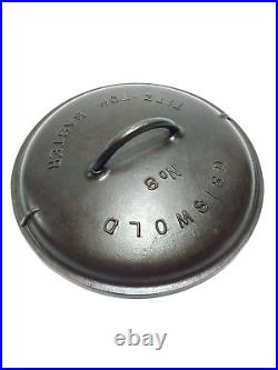 Fully Restored GRISWOLD Slant Logo #8 Cast Iron Lid A2551 Tite-Top Baster