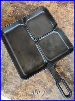Fully Restored Griswold #666 Breakfast Cast Iron Skillet Pan Seasoned Flat