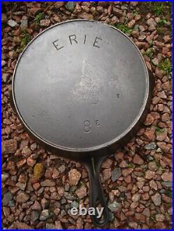 Fully Restored Pre Griswold Erie #8 Cast Iron Skillet with Anchor Maker's Mark