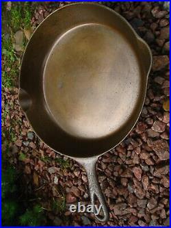 Fully Restored Pre Griswold Erie #8 Cast Iron Skillet with Anchor Maker's Mark