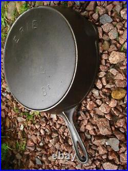 Fully Restored Pre Griswold Erie #8 Cast Iron Skillet with Anchor Maker's Mark