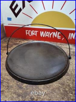 Fully Restored Wagner #14 CAST IRON Bailed Griddle 14 Seasoned Flat