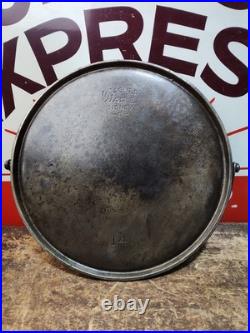 Fully Restored Wagner #14 CAST IRON Bailed Griddle 14 Seasoned Flat