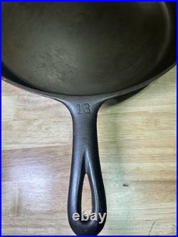 Fully Restored Wagner Ware Sindey-O #13 Cast Iron Skillet 1063