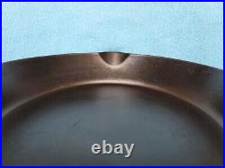 GRISWOLD #10 716A CAST IRON SKILLET-LARGE BLOCK LOGO-NO HEAT RING Restored