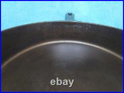 GRISWOLD #10 716A CAST IRON SKILLET-LARGE BLOCK LOGO-NO HEAT RING Restored