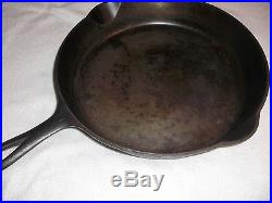 GRISWOLD #11 CAST IRON SKILLET #717 LARGE BLOCK LOGO With HEAT RING