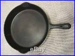 GRISWOLD #11 CAST IRON SKILLET #717 LARGE BLOCK LOGO WithHEAT RING