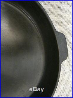 GRISWOLD #12 CAST IRON SKILLET #719 LARGE BLOCK LOGO WithHEAT RING
