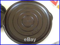 GRISWOLD #12 CAST IRON SKILLET WITH Self Basting LIDVERY NICE