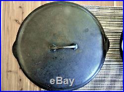 GRISWOLD #12 CAST IRON SKILLET with LID