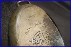 GRISWOLD #13 Cast Iron Oval Skillet P/N 1012 RARE