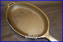 GRISWOLD #13 Cast Iron Oval Skillet P/N 1012 RARE