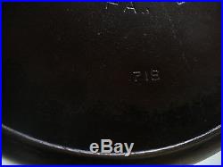GRISWOLD #14 CAST IRON SKILLET WithHEAT RING LARGE BLOCK LOGO 718 ERIE, PA