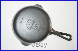 GRISWOLD 1939-1944 MATCHING STYLE CAST IRON SKILLET SET #3,4,5,6,7,8 (Ex. Cond.)