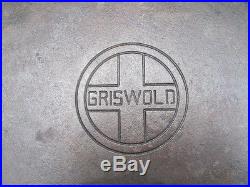 GRISWOLD #20 Hotel 2 Handled Skillet Frying Pan 20 Inch Block Logo Fire Ring