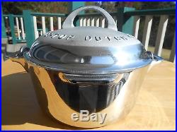 GRISWOLD #6 TITE-TOP DUTCH OVEN -Nickel Plated