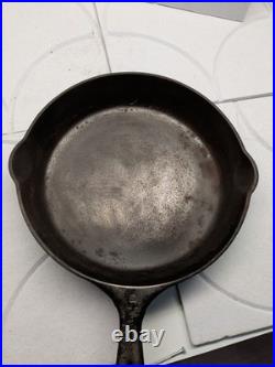 GRISWOLD #8 Cast Iron Skillet Slant Logo ERIE 704 D Heat ring Seasoned restore