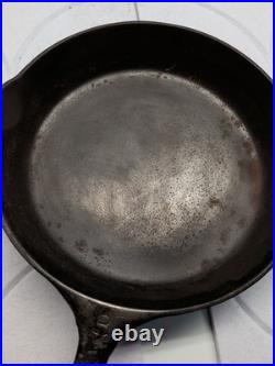 GRISWOLD #8 Cast Iron Skillet Slant Logo ERIE 704 D Heat ring Seasoned restore