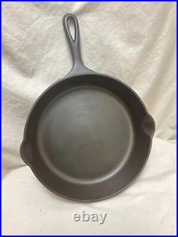 GRISWOLD #8 EPU Cast Iron SKILLET Large Slant Logo 704E Clean & Seasoned Fry Pan