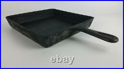 GRISWOLD #8 Medium Block Logo Square Fry Skillet Cast Iron Pan #28 Early Mid-Cen