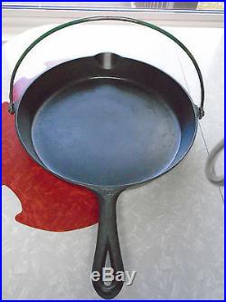 Griswold Cast Iron #14 Cast Iron Bailed Skillet 694