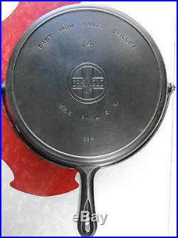 Griswold Cast Iron #14 Cast Iron Bailed Skillet 694