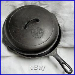 GRISWOLD CAST IRON 778 # 9 Deep CHICKEN FRYER w Self Basting LID 1099 A # 9