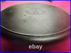 GRISWOLD Cast Iron # 14 Large Block Logo Skillet with Heat Ring 718 MINT Cond