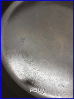 GRISWOLD Cast Iron SKILLET Frying Pan # 10 LARGE SLANT LOGO. Restored