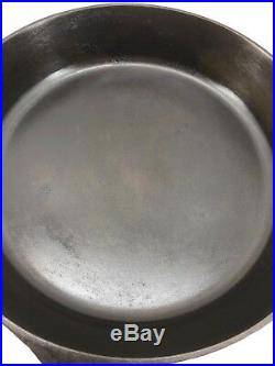 GRISWOLD Cast Iron SKILLET Frying Pan # 10 LARGE SLANT LOGO. Restored