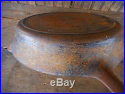 GRISWOLD Cast Iron SKILLET Frying Pan # 9 Block LOGO FIRE RING 710 B