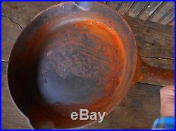 GRISWOLD Cast Iron SKILLET Frying Pan # 9 Block LOGO FIRE RING 710 B