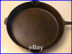 GRISWOLD Cast Iron Skillet #14 WITH Lid Cover 474