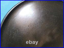 GRISWOLD ERIE Cast Iron GRIDDLE # 8 SLANT LOGO 738 EARLY SINGLE HOLE HANDLE