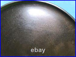 GRISWOLD ERIE Cast Iron GRIDDLE # 8 SLANT LOGO 738 EARLY SINGLE HOLE HANDLE